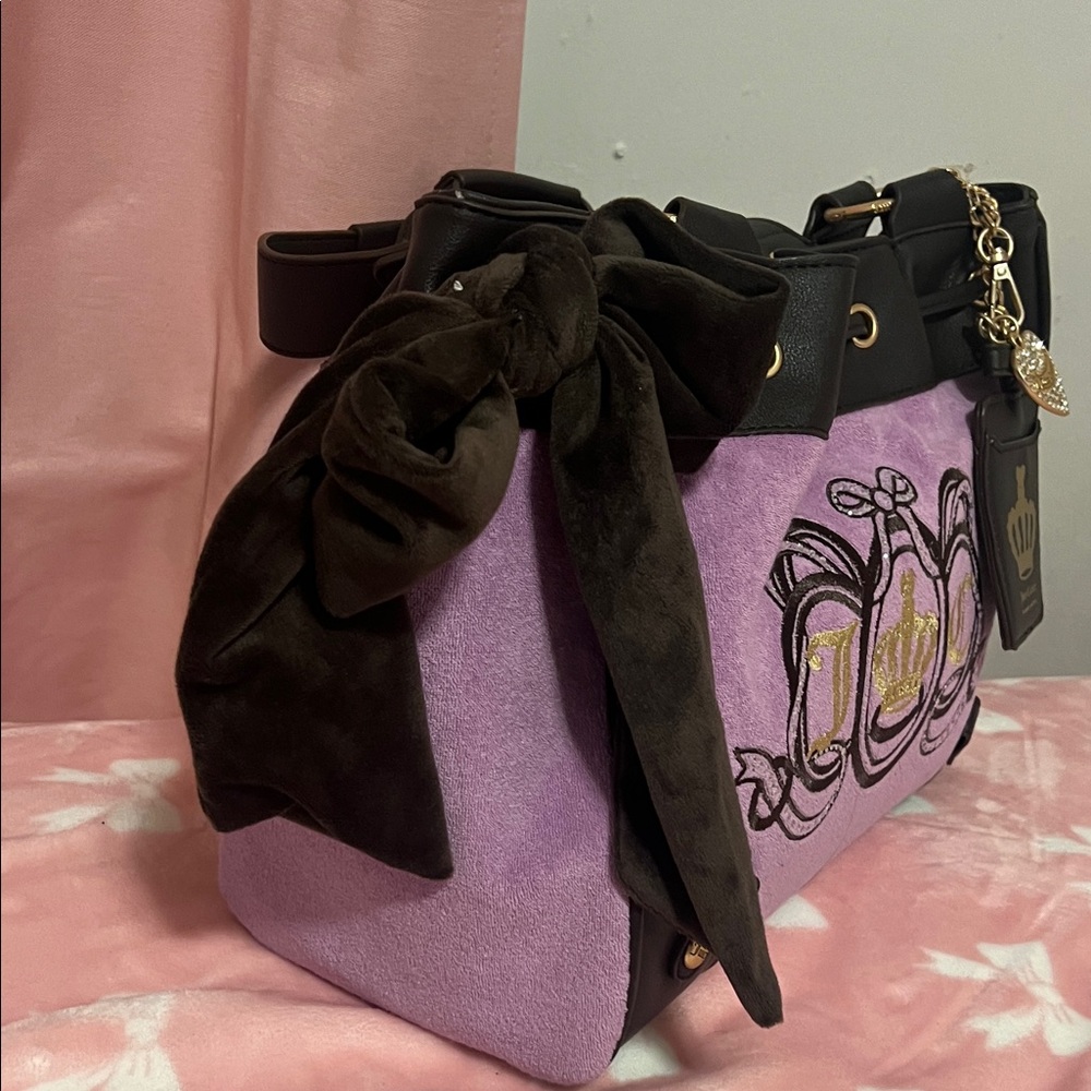 Juicy Couture Pink and Black Tote Bag - Picture 3 of 3